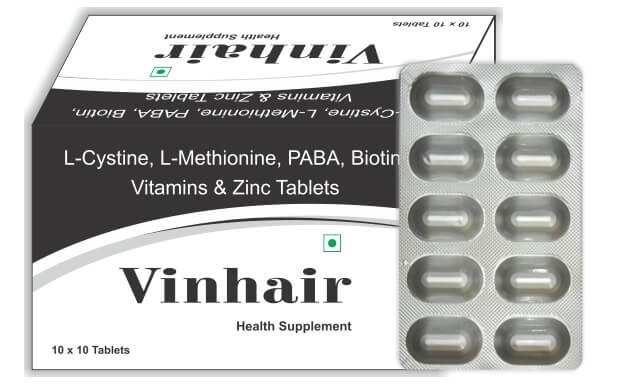D M Pharma-L-Cystine, L-Methionine, PABA, Biotin, Vitamins & Zinc Tablet | Dietary Suppplement|Hair Fitness Dietary Supplement